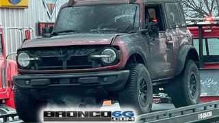 Bronco Trailer Burns At Truck Stop, Cars Not Horses